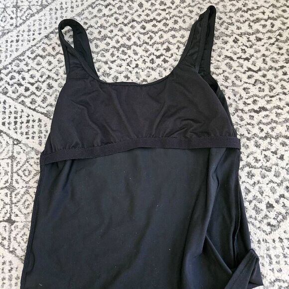 3/$15 Instant Figure Compression Swimwear Tankini Top in Black Size 12 - Picture 5 of 6